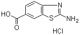 2-Amino-6-benzothiazolecarboxylic acid monohydrochloride molecular structure (CAS 18330-76-2)