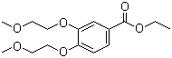 structure of CAS# 183322-16-9, Ethyl 3,4-bis(2-methoxyethoxy)benzoate;3,4-Bis(2-methoxyethoxy)benzoic acid ethyl ester