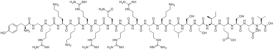 Tat-NR2B9c TFA分子结构 (CAS 1834571-04-8)