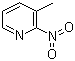 structure of CAS# 18368-73-5, 3-Methyl-2-nitropyridine;2-Nitro-3-picoline; 2-Nitro-3-methylpyridine