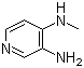 structure of CAS# 1839-17-4, 3-Amino-4-(methylamino)pyridine;4-(Methylamino)-3-aminopyridine; 4-(Methylamino)-3-pyridineamine; N4-Methyl-3,4-pyridinediamine