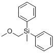 (Methoxymethyl)(methyl)diphenylsilane molecular structure (CAS 18407-48-2)