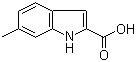 结构式 CAS# 18474-59-4, 6-甲基-1H-吲哚-2-羧酸
