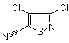 structure of CAS# 18480-52-9, 3,4-Dichloro-5-cyanoisothiazole;3,4-Dichloroisothiazol-5-nitrile; 5-Cyano-3,4-dichloroisothiazole