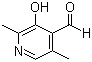 3-Hydroxy-2,5-dimethyl-4-pyridinecarboxaldehyde molecular structure (CAS 1849-49-6)