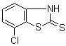 结构式 CAS# 1849-73-6, 7-氯-2(3H)-苯并噻唑硫酮