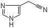 结构式 CAS# 18502-05-1, 4(5)-氰甲基咪唑; 1H-咪唑-5-乙腈
