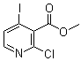 2-Chloro-4-iodo-3-pyridinecarboxylic acid methyl ester molecular structure (CAS 185041-05-8)