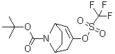 tert-Butyl 3-[[(trifluoromethyl)sulfonyl]oxy]-8-azabicyclo[3.2.1]oct-3-ene-8-carboxylate molecular structure (CAS 185099-68-7)