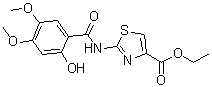 2-[(2-Hydroxy-4,5-dimethoxybenzoyl)amino]-4-thiazolecarboxylic acid ethyl ester molecular structure (CAS 185106-05-2)