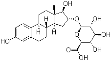 Estriol-16beta-D-glucopyranosiduronic acid molecular structure (CAS 1852-50-2)