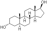 structure of CAS# 1852-53-5, 5a-Androstane-3a,17b-diol;5-alpha-androstane-3-alpha,17-beta-diol; 3alpha,17beta-Dihydroxy-5alpha-androstane; 3a,17b-Dihydroxy-5a-androstane