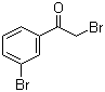 structure of CAS# 18523-22-3, 2,3'-Dibromoacetophenone;3'-Bromophenacyl bromide