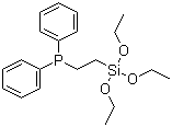 结构式 CAS# 18586-39-5, 2-(二苯基膦基)乙基三乙氧基硅烷
