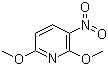 structure of CAS# 18677-41-3, 2,6-Dimethoxy-3-nitropyridine