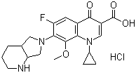 Moxifloxacin hydrochloride molecular structure (CAS 186826-86-8)