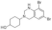 (1R,4R)-4-(6,8-dibromo-1,2-dihydroquinazolin-3(4H)-yl)cyclohexanol molecular structure (CAS 18683-95-9)
