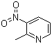结构式 CAS# 18699-87-1, 2-甲基-3-硝基吡啶