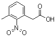 structure of CAS# 18710-86-6, 3-Methyl-2-nitrophenylacetic acid