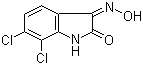 structure of CAS# 18711-16-5, 6,7-Dichloro-1H-indole-2,3-dione 3-oxime;6,7-Dichloroindole-2,3-dione 3-oxime; 6,7-Dichloroisatin 3-oxime; NS 309