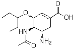 Oseltamivir acid molecular structure (CAS 187227-45-8)