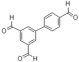 [1,1'-Biphenyl]-3,4',5-tricarboxaldehyde molecular structure (CAS 187281-19-2)