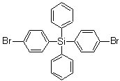 结构式 CAS# 18733-91-0, 二(4-溴苯基)二苯基硅烷