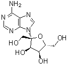 结构式 CAS# 1874-54-0, 阿洛酮糖腺苷