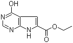 结构式 CAS# 187724-99-8, 4-羟基-7H-吡咯并[2,3-d]嘧啶-6-甲酸乙酯