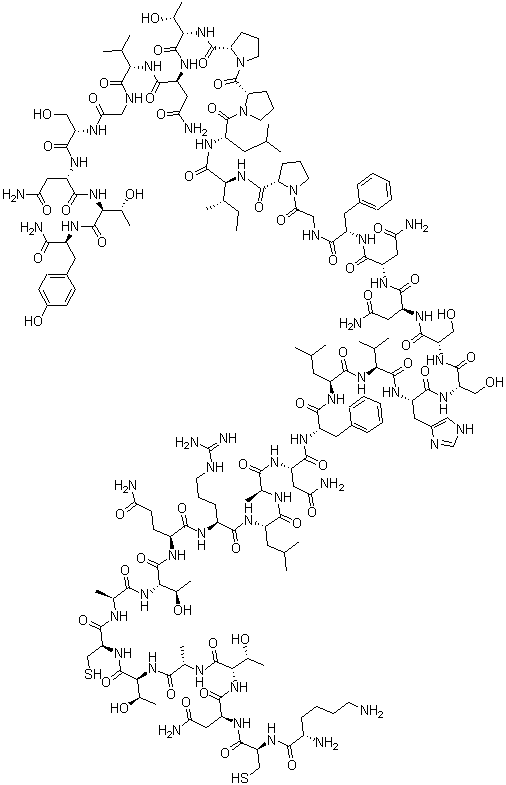 结构式 CAS# 187887-46-3, 醋酸普兰林肽