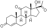structure of CAS# 1882-82-2, 21-Deoxycortisone;17alpha-Hydroxypregn-4-ene-3,11,20-trione; 4-Pregnene-17alpha-ol-3,11,20-trione; 6-Pregn-4-en-17alpha-ol-3,11,20-trione; NSC 38722