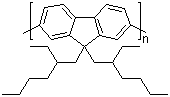 Poly[9,9-bis-(2-ethylhexyl)-9H-fluorene-2,7-diyl] molecular structure (CAS 188201-16-3)