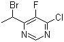 结构式 CAS# 188416-28-6, 4-(1-溴代乙基)-5-氟-6-氯嘧啶