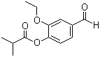 structure of CAS# 188417-26-7, Ethyl vanillin isobutyrate;2-Ethoxy-4-formylphenyl isobutyrate