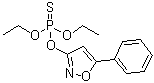 structure of CAS# 18854-01-8, Isoxathion;Phosphorothioic acid O,O-diethyl O-(5-phenyl-3-isoxazolyl) ester; Karphos
