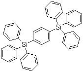 structure of CAS# 18856-08-1, 1,4-Bis(triphenylsilyl)benzene;1,4-Phenylenebis[triphenylsilane; 1,4-Phenylenebis(triphenylsilane); p-Bis(triphenylsilyl)benzene