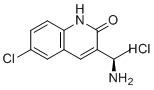 structure of CAS# 1887009-51-9, (R)-3-(1-aminoethyl)-6-chloroquinolin-2(1H)-one hydrochloride