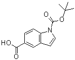structure of CAS# 188751-54-4, 1H-Indole-1,5-dicarboxylic acid 1-(1,1-dimethylethyl) ester
