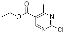 结构式 CAS# 188781-08-0, 2-氯-4-甲基-5-嘧啶羧酸乙酯