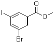 结构式 CAS# 188813-07-2, 3-溴-5-碘苯甲酸甲酯