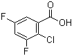 结构式 CAS# 189024-26-8, 2-氯-3,5-二氟苯甲酸