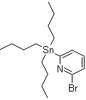 结构式 CAS# 189083-81-6, 2-溴-6-(三丁基锡烷基)吡啶