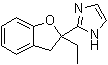 结构式 CAS# 189224-48-4, 2-(2-乙基-2,3-二氢-2-苯并呋喃基)-1H-咪唑