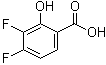 structure of CAS# 189283-51-0, 3,4-Difluorosalicylic acid;3,4-Difluoro-2-hydroxybenzoic acid
