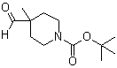 structure of CAS# 189442-92-0, tert-Butyl 4-formyl-4-methylpiperidine-1-carboxylate;1-tert-Butoxycarbonyl-4-methylpiperidine-4-carboxaldehyde; 4-Formyl-4-methylpiperidine-1-carboxylic acid