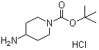 4-Aminopiperidine-1-carboxylic acid tert-butyl ester hydrochloride molecular structure (CAS 189819-75-8)