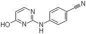 结构式 CAS# 189956-45-4, 4-[(4-羟基-2-嘧啶基)氨基]苯腈