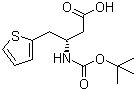 Boc-(S)-3-Amino-4-(2-thienyl)butyric acid molecular structure (CAS 190190-47-7)