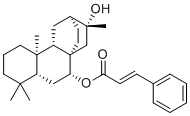 structure of CAS# 1902173-16-3, Spiratisanin A;[(1R,2R,4R,9R,10S,12S,13R)-13-hydroxy-5,5,9,13-tetramethyl-2-tetracyclo[10.2.2.01,10.04,9]hexadecanyl] (E)-3-phenylprop-2-enoate