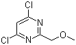结构式 CAS# 1903-92-0, 4,6-二氯-2-(甲氧基甲基)嘧啶